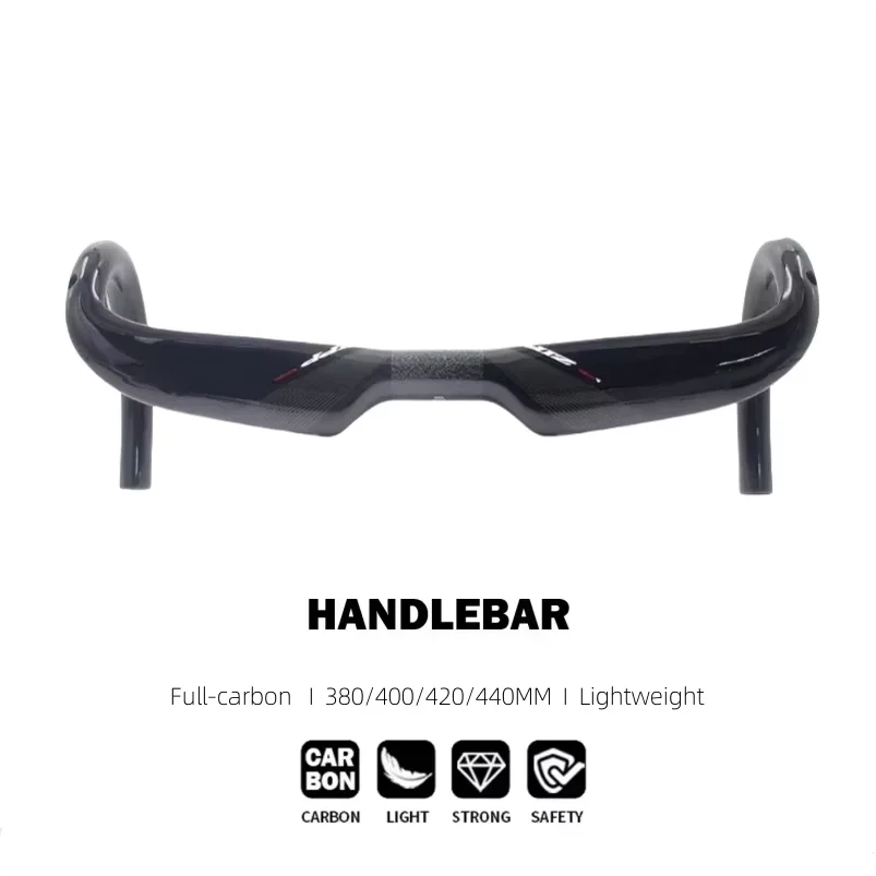 

Full Carbon Bicycle Handlebar Road Bike Handlebar Aero Handlebar Racing Handlebar Carbon Fiber Handlebar 31.8*380/400/420/440mm