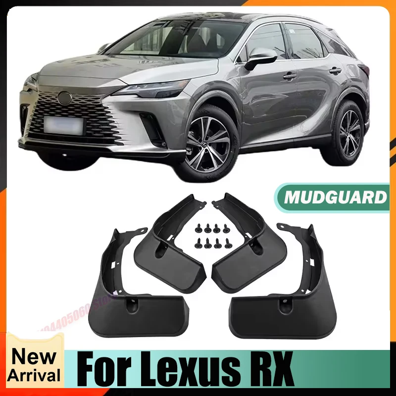 Splash Guards Mud Flaps Mudguards For Lexus RX 350 350H 500H Sport 2023 Front Rear Wheels Fender Car Accessories 4Pcs MudFlaps