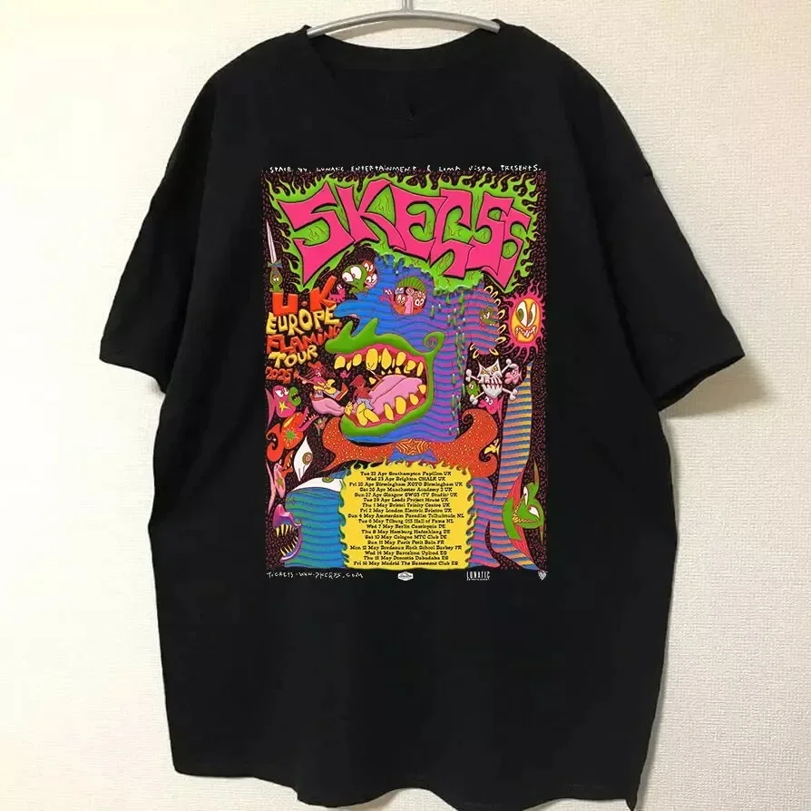 SKEGSS Europe UK Flaming TOUR SPRING 2025 T Shirt Full Size S-5XL LI1785