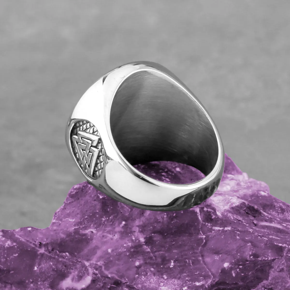 Stainless Steel Odin Trinity Rune Ring Men Women Retro Fashion Celtic Knot Amulet Accessories Hip Hop Biker Jewelry Wholesale