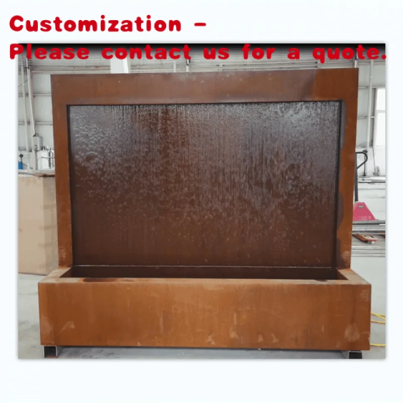

Custom.Corten Вертикальная настенная занавеска от дождя, уличный металлический садовый фонтан