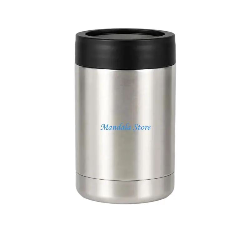 U2JC Kitchen Counter Insulated Can Sleeve with Metal Inner Wall for Regular Beverage Can and Shared Table Daily Use