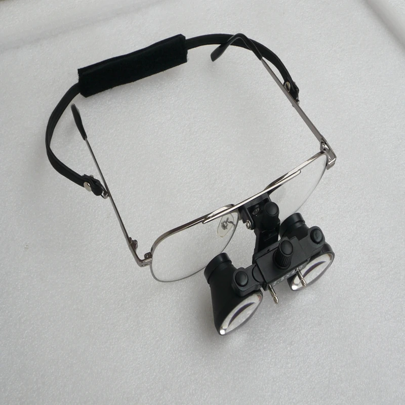 전문 의료 치과 루페, 2.5X 외과 쌍안 ENT 갈릴레오 광학 확대경, 상자 포함 미세 수술 돋보기 