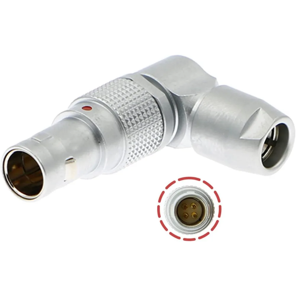 

Alvins Rotatable Right-Angle 0B 4-Pin Male Connector for Preston MDR3 MDR4 for Arri LBUS, Hollyl and Wireless System(4Pin)