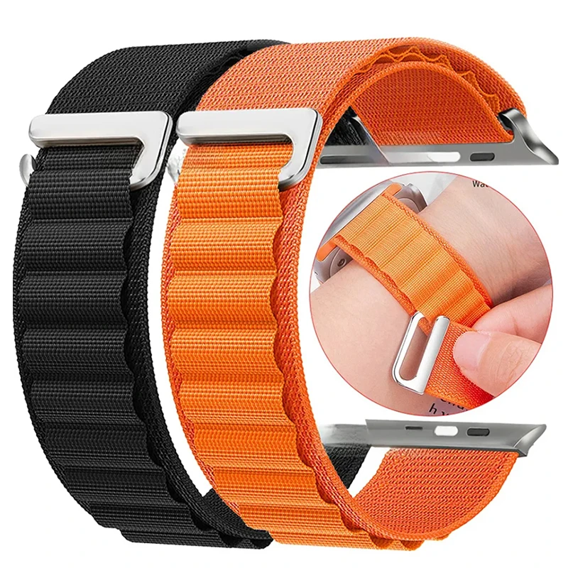 Alpine Loop Band For Apple Watch Strap Ultra 2 49mm 45mm 46mm 44mm 42mm 38mm Sports Bracelet iWatch Series 3 4 5 SE 6 7 8 9 10