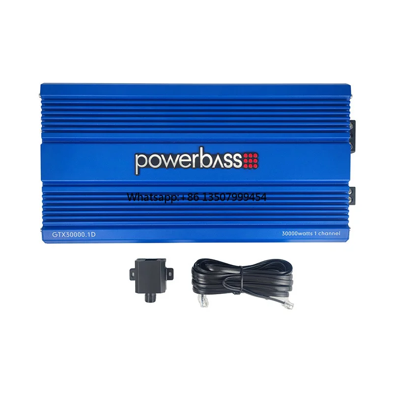 Amplificador de Potência OEM de 1 Canal 1500W Classe D para Carro, Player Multimídia, Processador Digital, Crossover, Amplificador de Áudio Mono