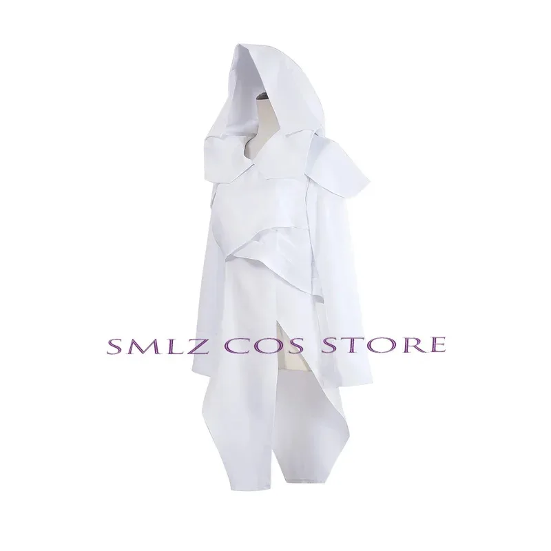 Mel Cosplay Anime LOL 2 Season Arcane Costume Mel Cloak Jinx Cloak Anime Cosplay White slit Dress Costume for Woman