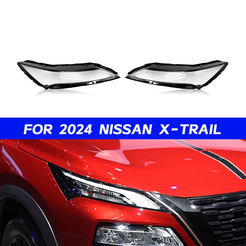 

Крышка фары Nissan X-Trail для 2021 2022 2023 2024, автомобильный абажур, абажур, крышка передней фары, стеклянный корпус линзы