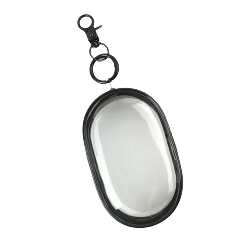 Clear Storage Bags With Zipper Visible Transparent Headset Cable Storage Bag Locking Hook Zipper Case For Jewelry Travel Storage