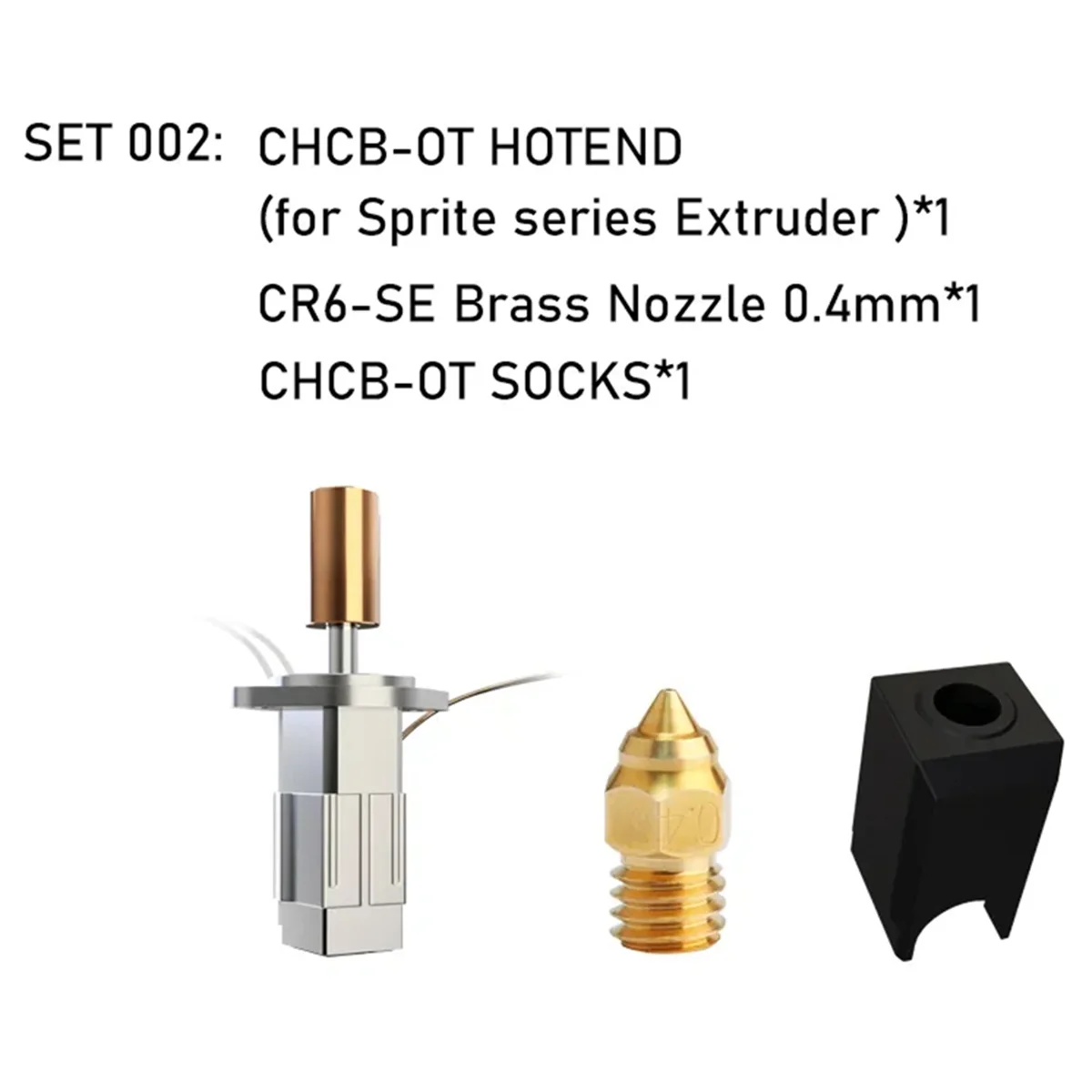 ชุด HCB-OT hotend ได้รับการปรับปรุง K1 hotend สำหรับเครื่องอัดรีดสไปรต์ K1ความเชื่อของเครื่องพิมพ์3D K1เครื่องพิมพ์ CR-M4สูงสุด