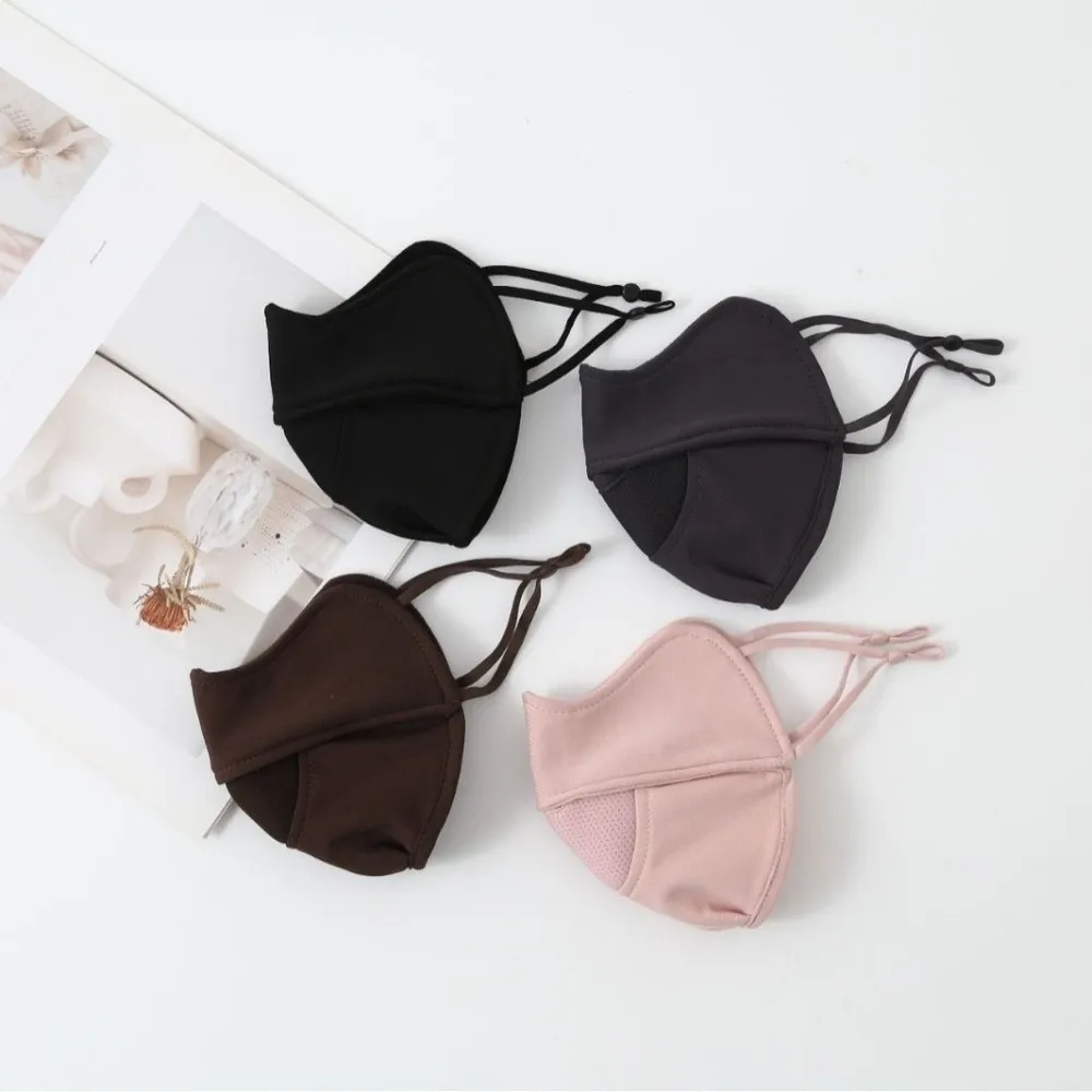 Nowa Oddychająca Ciepła Maska Przeciwpyłowa Bezśladowa Maska na Twarz Anty-Pylowa Regulowana Osłona na Twarz dla Kobiet