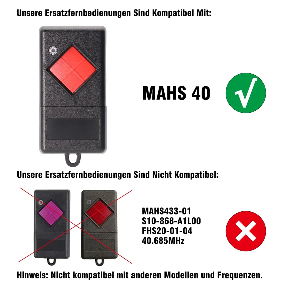 B29C-27.015 Mhz Radio Remote Control Garage Door,Replacement Remote Control For Dicket Handheld Transmitter MAHS27-0
