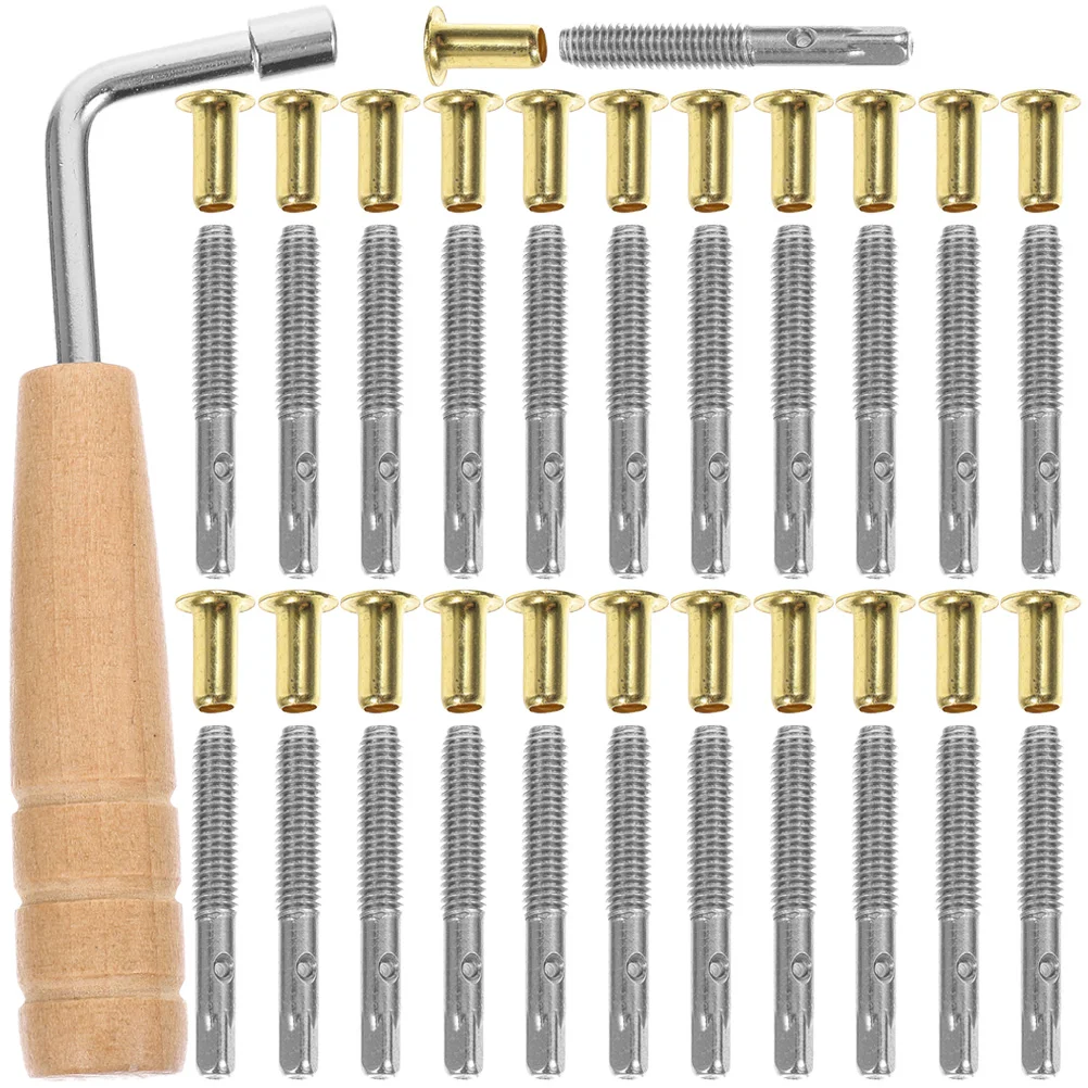 

Lea String Set Lyre Harp Peg Pin Replacement Instrument Accessory Tuning Wrench for Turn Accessories Pegs