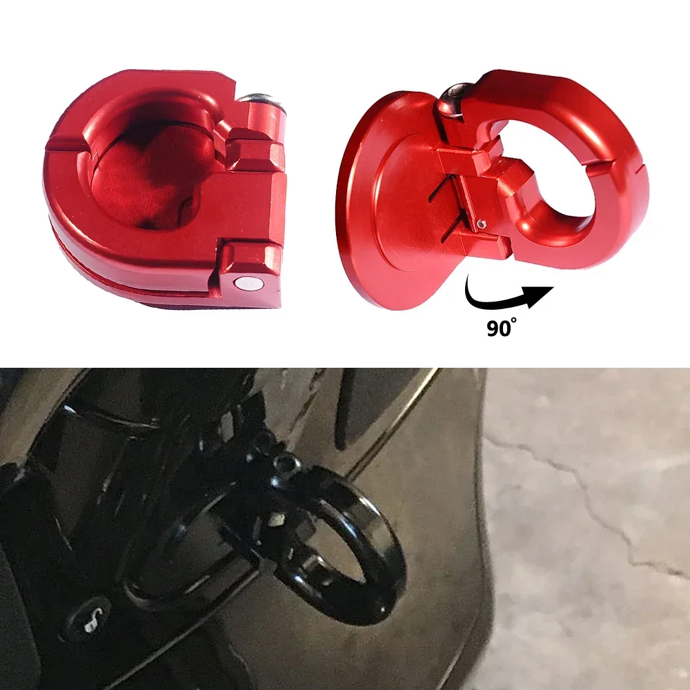 For Piaggio Vespa GTS 300 300ie GTS300 Aluminum Scooter Foldable Helmet Lock Hook