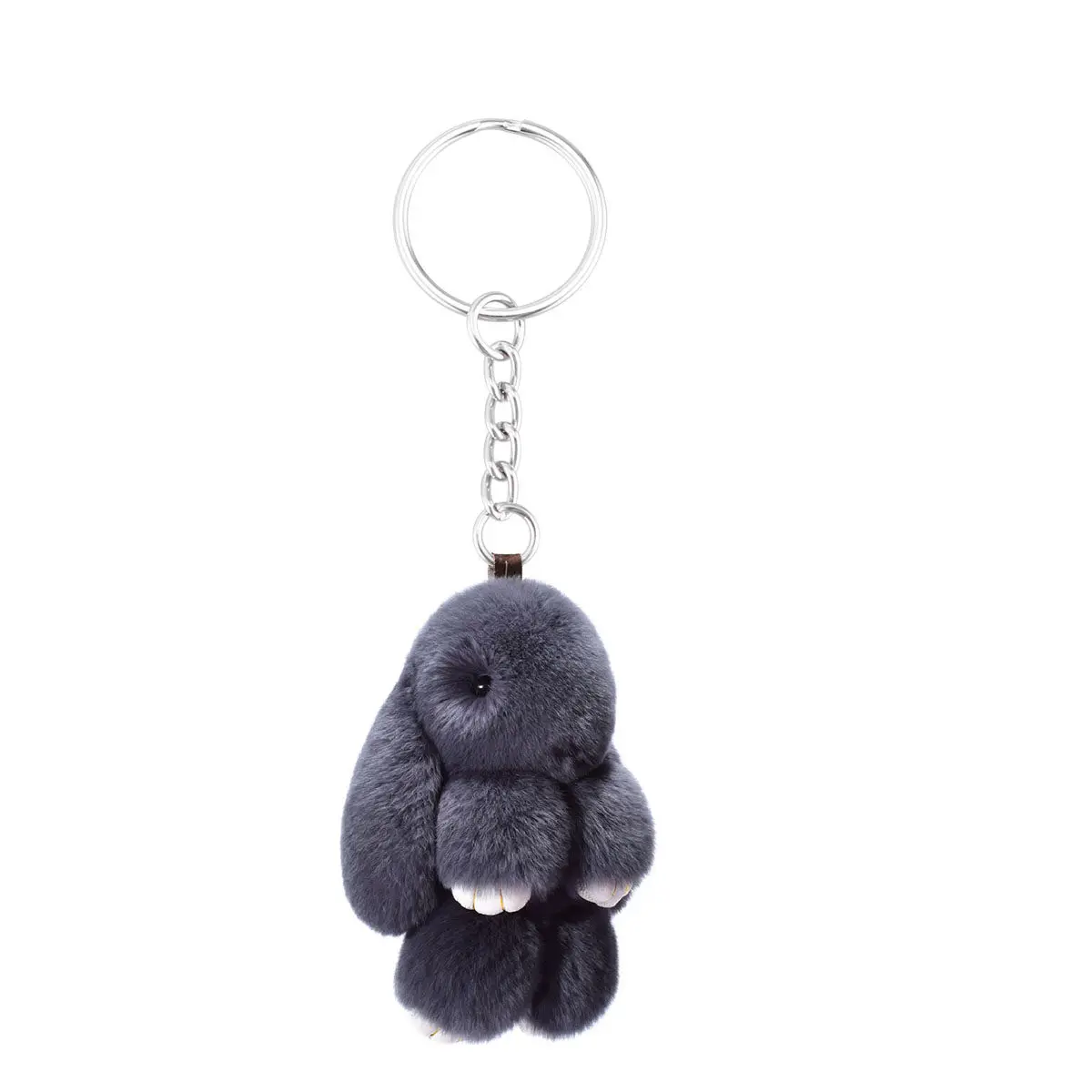 50Pcs Heavy Duty Metal Split Key Ring with Chain Nickel Plated Secure Grip for Keys Small Items Great Gift Idea for Forgetful