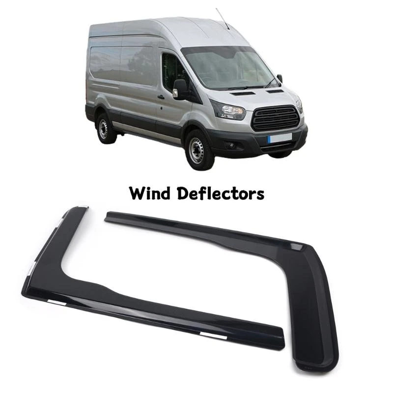 

A2UC 1 Pair Window Vent Visors Exterior Mount Rain Guards Side Window Wind Deflectors Rain Shield Vent Shade for TRANSIT MK8