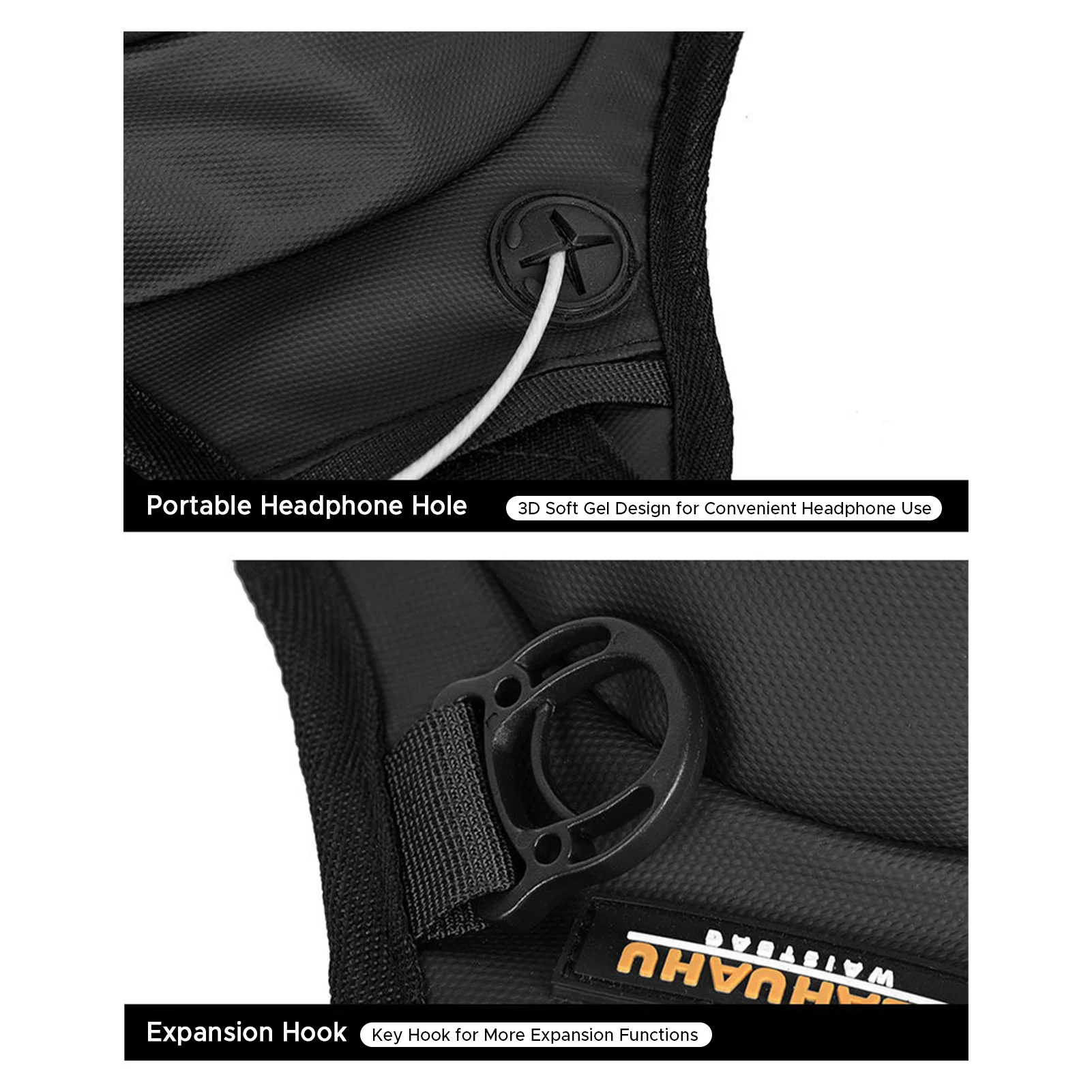Motorcycle Leg Bag Waist Pack Rainproof Crossbody Bag Men Women Expandable Capacit Multifunctional for Riding Cycling