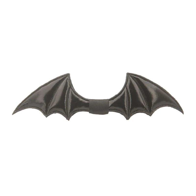 Halloween Unisex Gothic Bat Wing Bowtie with Adjustable Straps Pre-Tied Necktie M6CD