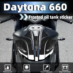 Motorcycle Frosted Fuel Tank Kit Sticker Racing Protector Traction Pad Decals Accessories Waterproof For daytona660 Daytona 660