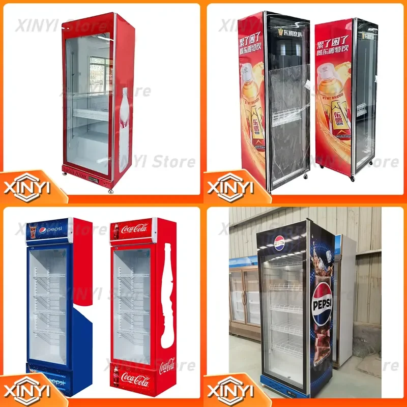 Single temperature decorative beverage refrigerator drawer modern style beverage display cabinet