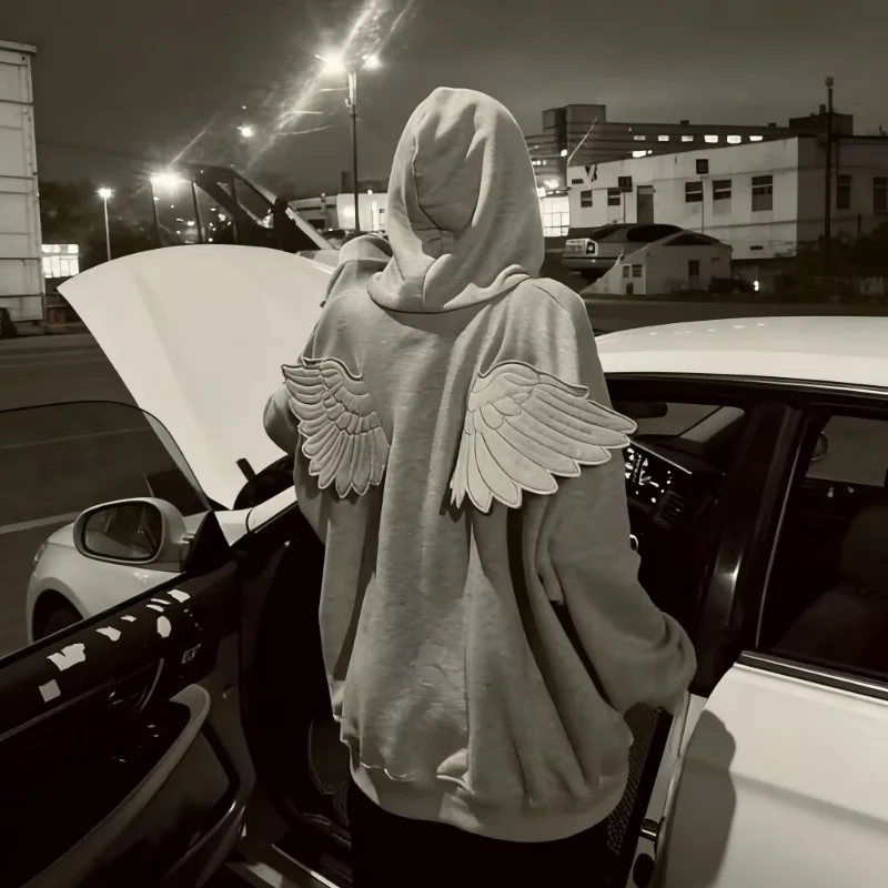 Y2K Angel Wings Hoo…