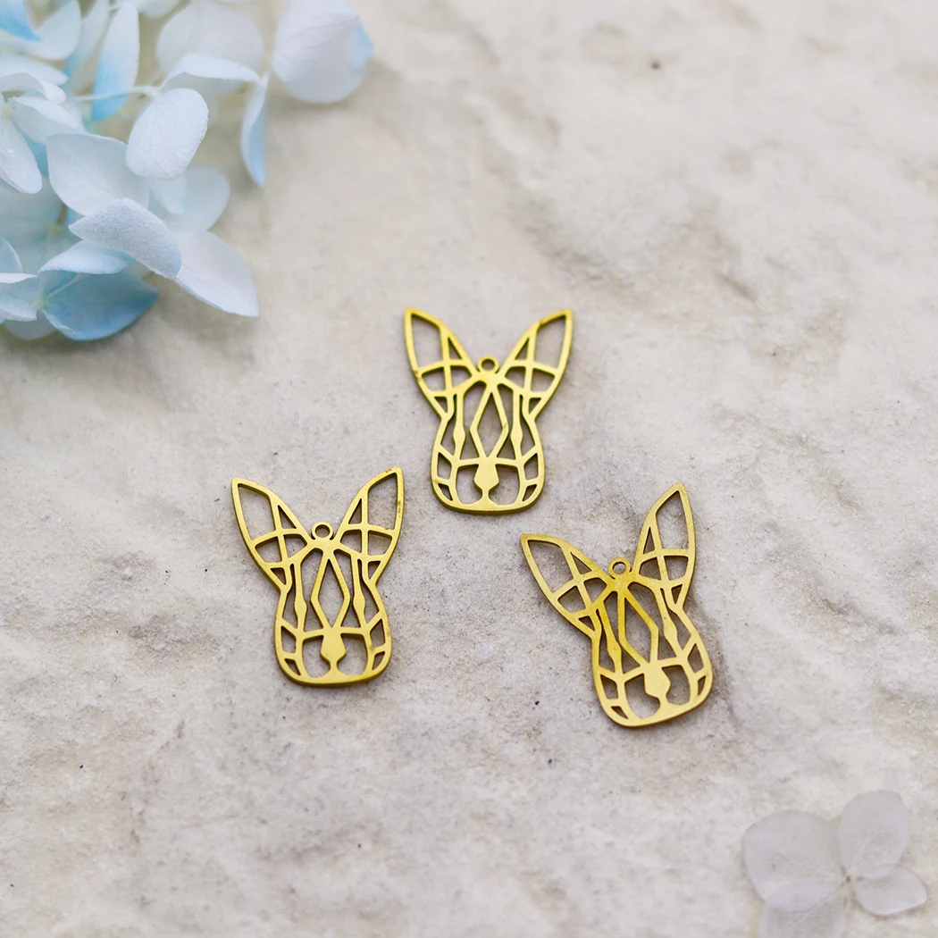 3 قطع العصرية أضعاف خط الحيوان رئيس صالح أساور يدوية أقراط سحر لصنع المجوهرات الفولاذ المقاوم للصدأ قلادة النتائج اليدوية #4