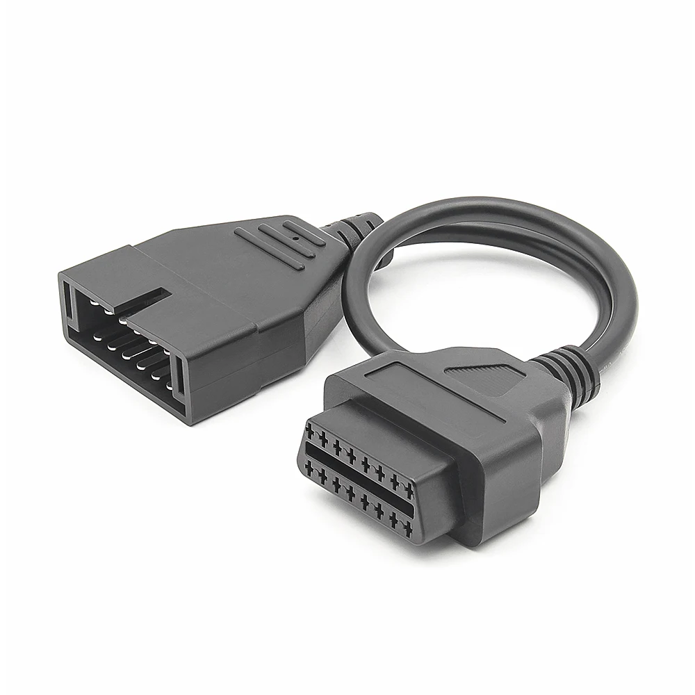 Obd2 تمديد كابل obd إلى obd2 16pin موصل محول لجنرال موتورز 12Pin obd 2 obd2 العالمي سيارة تشخيص السيارات أداة