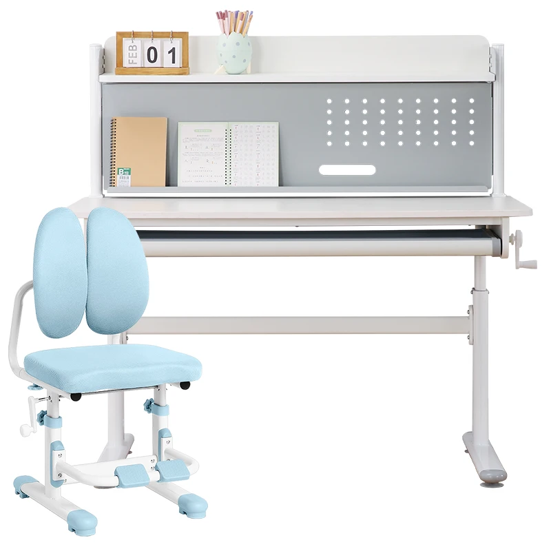 study table Solid wood homework table Desks and chairs desk Household writing table Lifting office