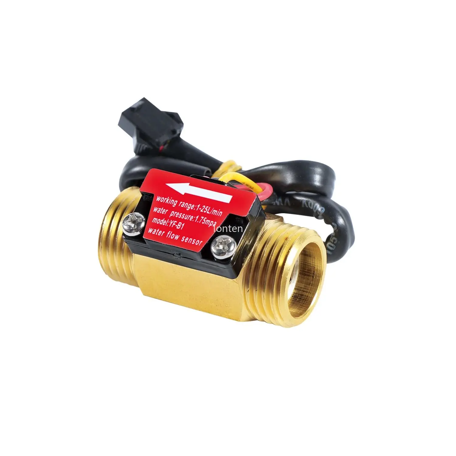 

Male Thread Brass Water Flow Sensor Switch Hall Effect Liquid Flowmeter Fluidmeter Counter LT-HG0076