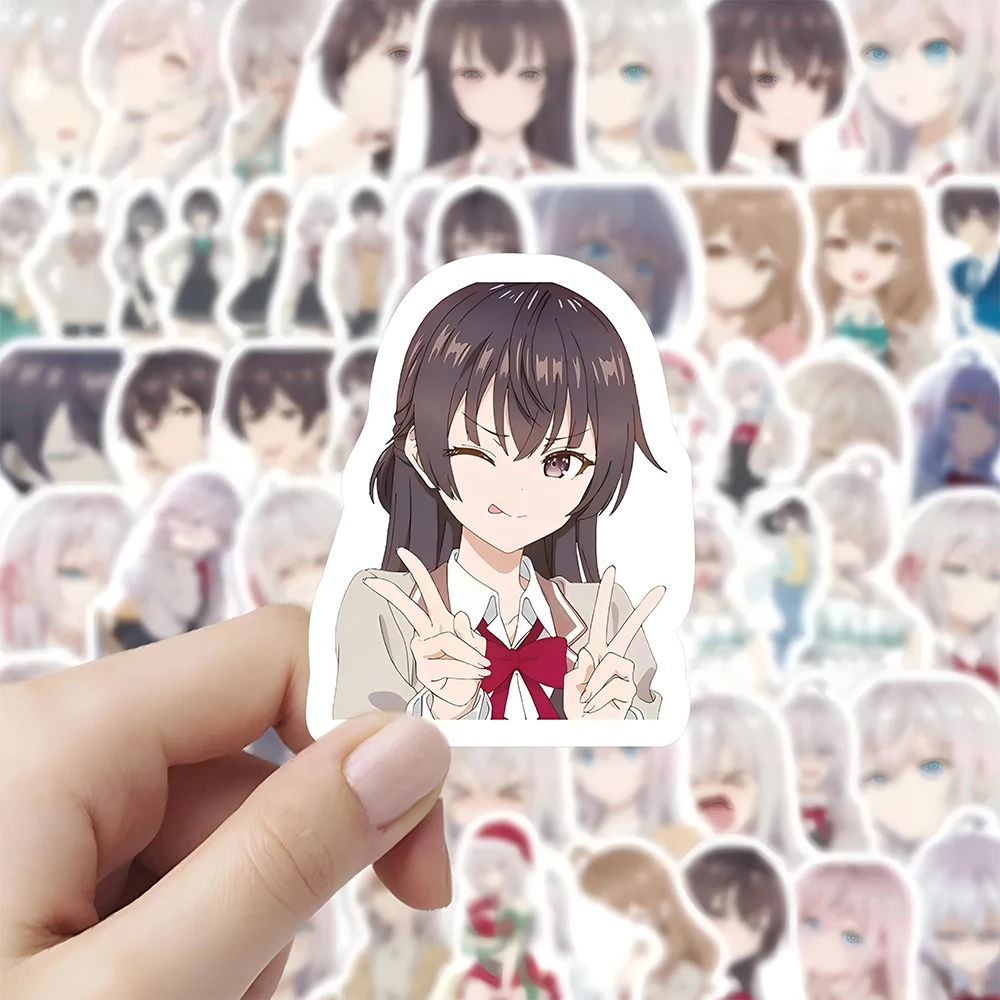 10/30/60pcs Alya Sometimes Hides Her Feelings In Russian Stickers Cute Alisa Sticker Guitar Phone Case Kawaii Anime Girl Decals