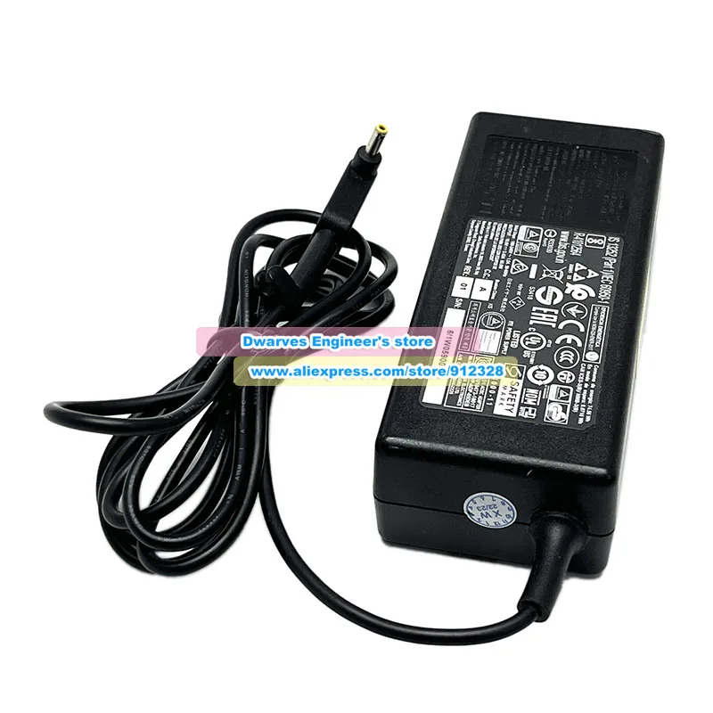 حقيقي 19 فولت 3.42A 65 واط دلتا محول التيار المتردد ADP-65DE B شاحن لشركة أيسر أسباير A315-22G A315-55G سبين 1 SP114-31 سويفت 5 SF514-55T #3