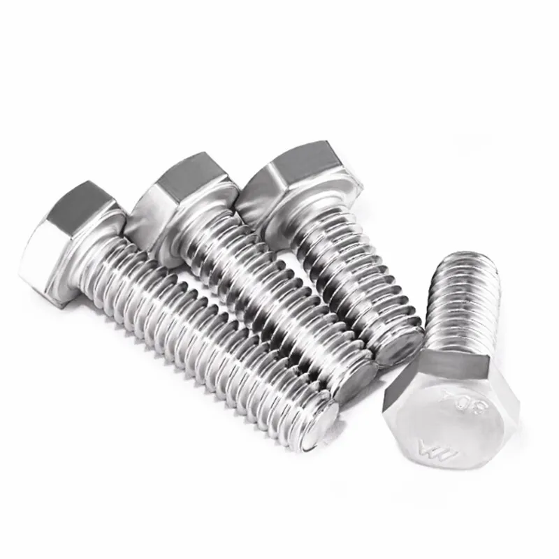 10pcs 304 Stainless Steel 8# 10#-32 10#-24 3/8-16 1/4-28 5/16-18 UNC UNF Outer Hexagon Socket Head Cap Screws External Hex Screw