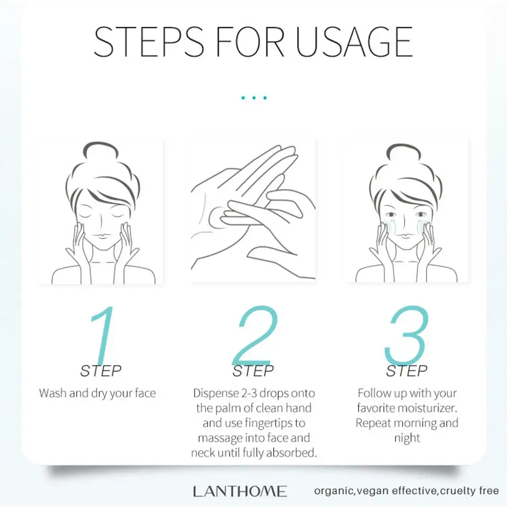 เซรั่มกำจัดสิวลดรูขุมขนบนใบหน้าสิวหัวดำการรักษาสิวควบคุมความมันให้ความชุ่มชื้นปรับปรุงการดูแลผิวที่หมองคล้ำ