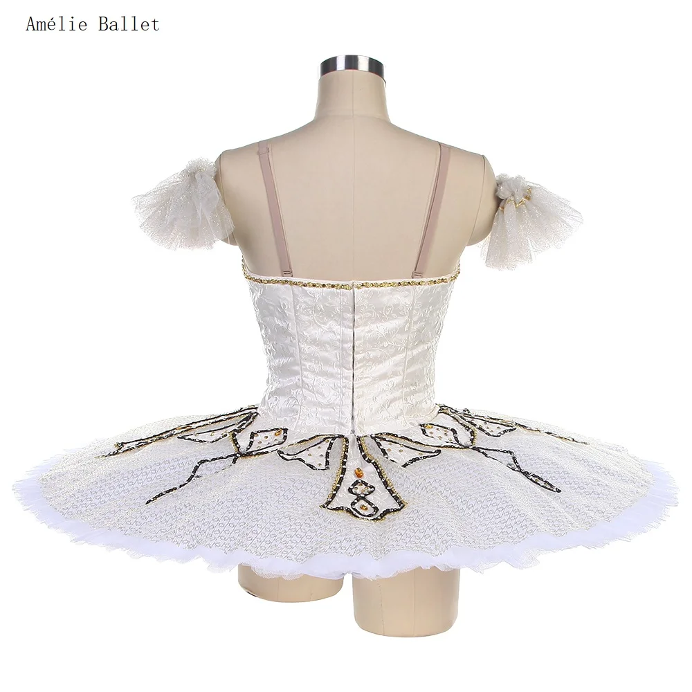 B24031 Ivory Classical Professional Ballet Tutu Girls & Women Made-to-Order Stage Performance or Competition Costumes