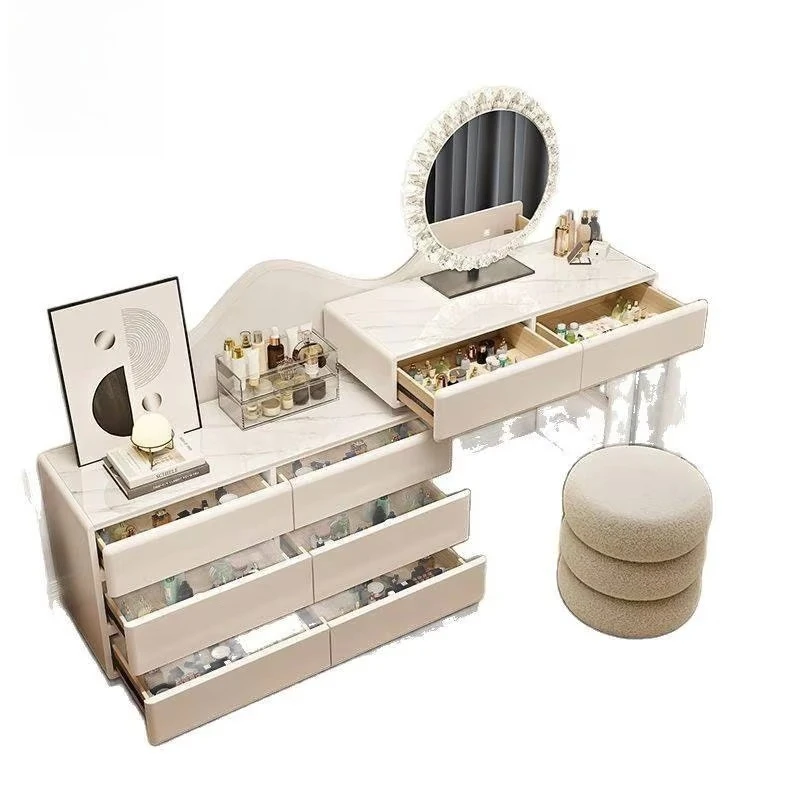 

Luxury Collection Dresser Solid Wood Cream Style Cabinet - Integrated 2025 New Bedroom Luxury High-end Dresser