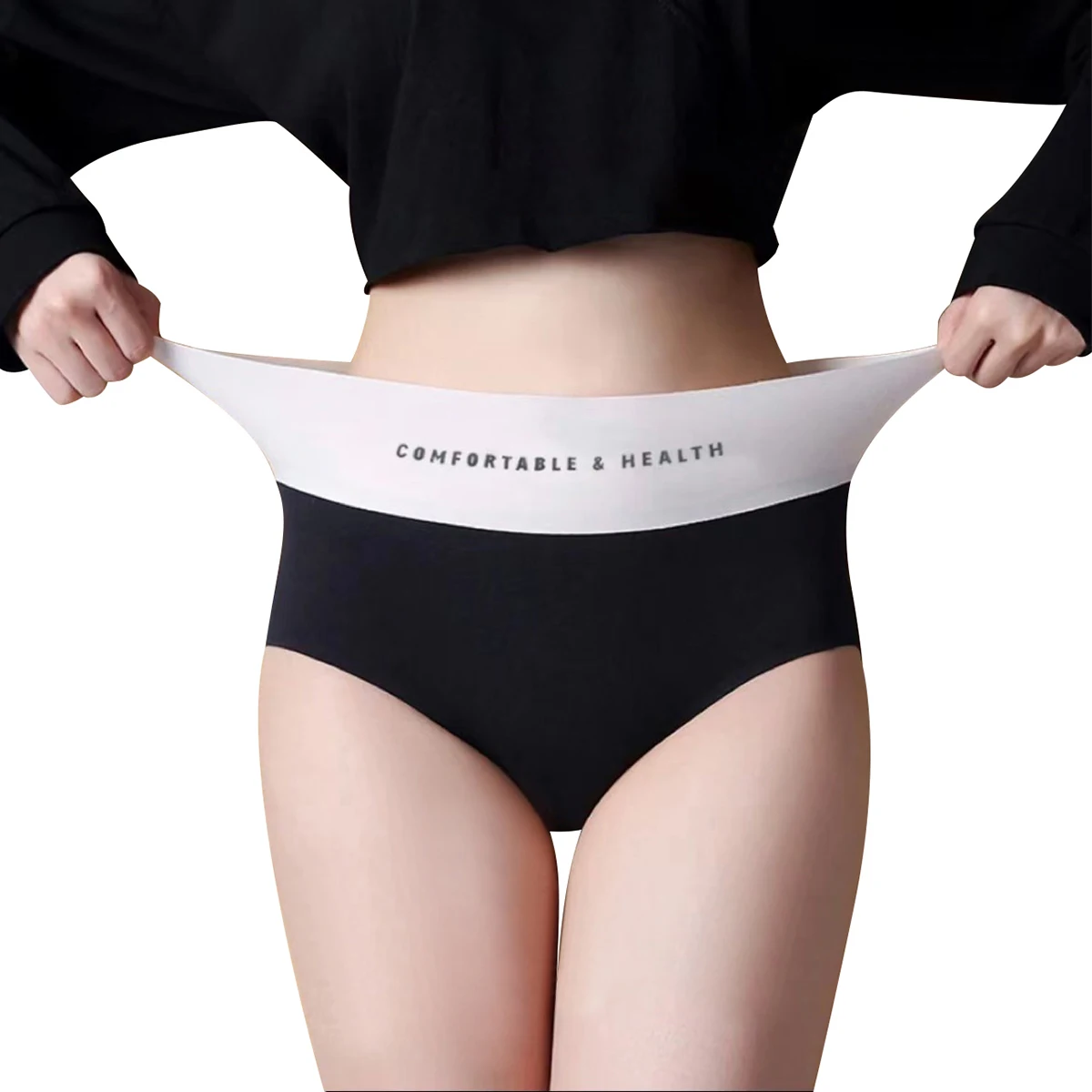 1/3pcs Women Invisible Panties Seamless Briefs Female Underpants Ultra-thin Underwear High Rise Panties Comfy Ice Silk Lingerie