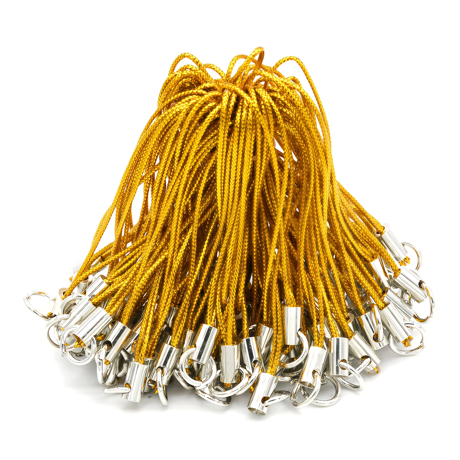 20/50/100 Stück Lanyard-Lanyard-Kordeln mit Karabinerhaken, Schlüsselanhänger-Haken, Mobiltelefon-Set, Anhänger, Schlüsselring-Zubehör – Detail 6