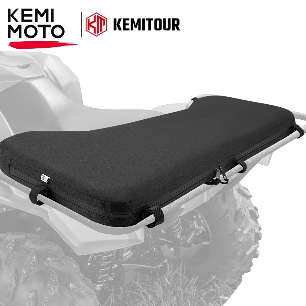 ATV Rear Passenger Pet Seat Rack Pad Quad Cushion for Yamaha Compatible with Polaris Sportsman for Can-am for Cf moto for Suzuki