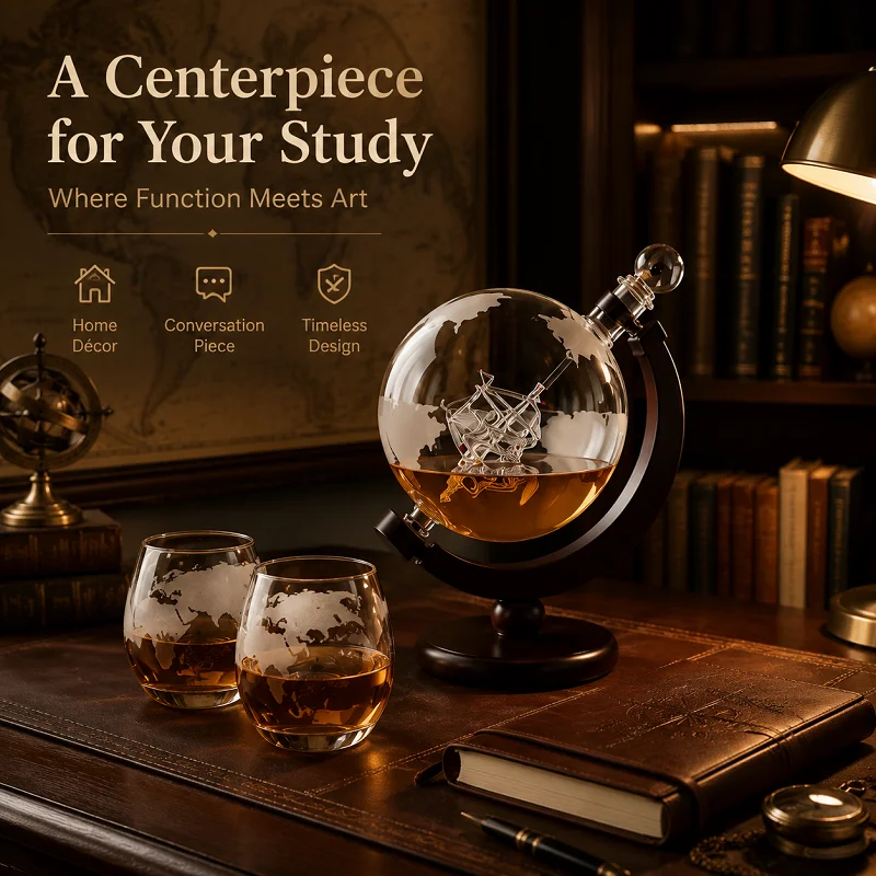Набор для виски: графин-глобус – обзор и цена Decanter Globe Set