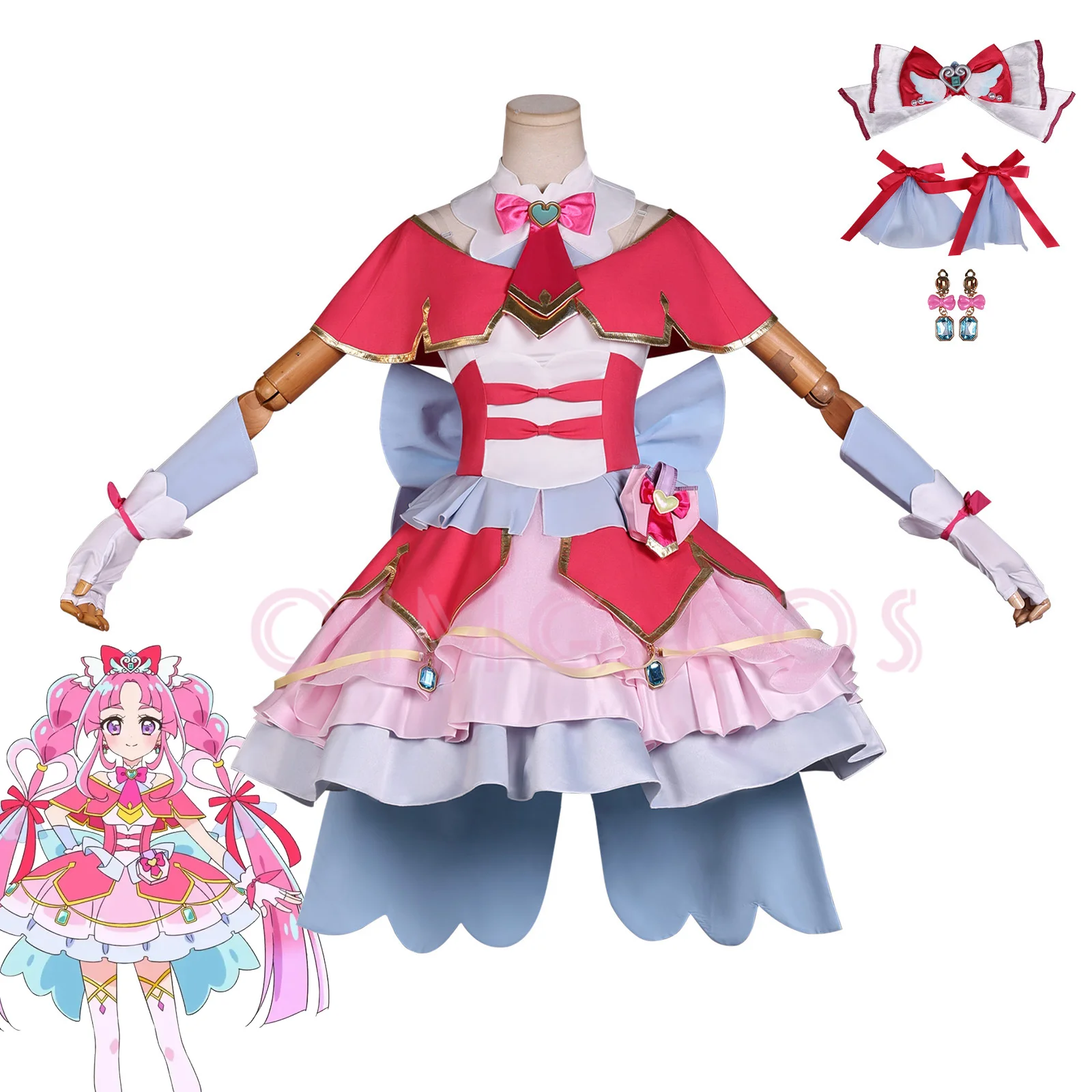 

Star Detective Precure Kobayashi Mikuru Cosplay Costume Cure Mystique Carnival Uniform Anime Halloween Costumes Women Game