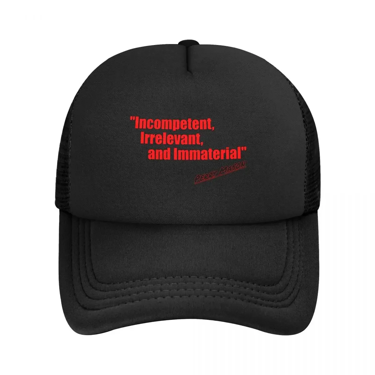 Perry Mason's Famous Objection Baseball Cap Military Tactical Cap funny hat For Men Women's