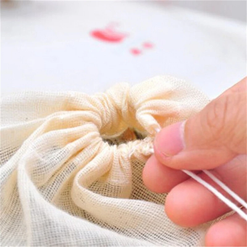 10/50/100pcs 60x80/80x100/50x200/200x250/250x300/300x400mmCotton Muslin Drawstring Reusable Bags Packing Bath Soap Herbs Tea