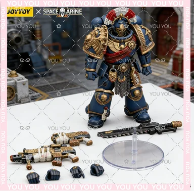 

JOYTOY Warhammer 40K 1/18 Action Figure Ultramarines Relic Secundus Armour with Artificer Bolt Anime Figures Toys