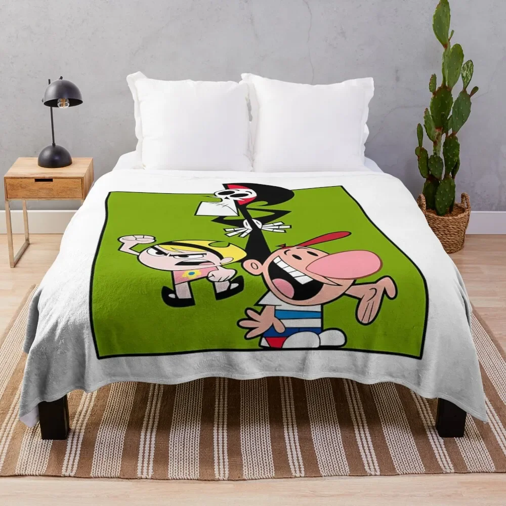 

The Grim Adventures of Billy & Mandy Throw Blanket Summer Beddings Sofas Beautifuls Blankets