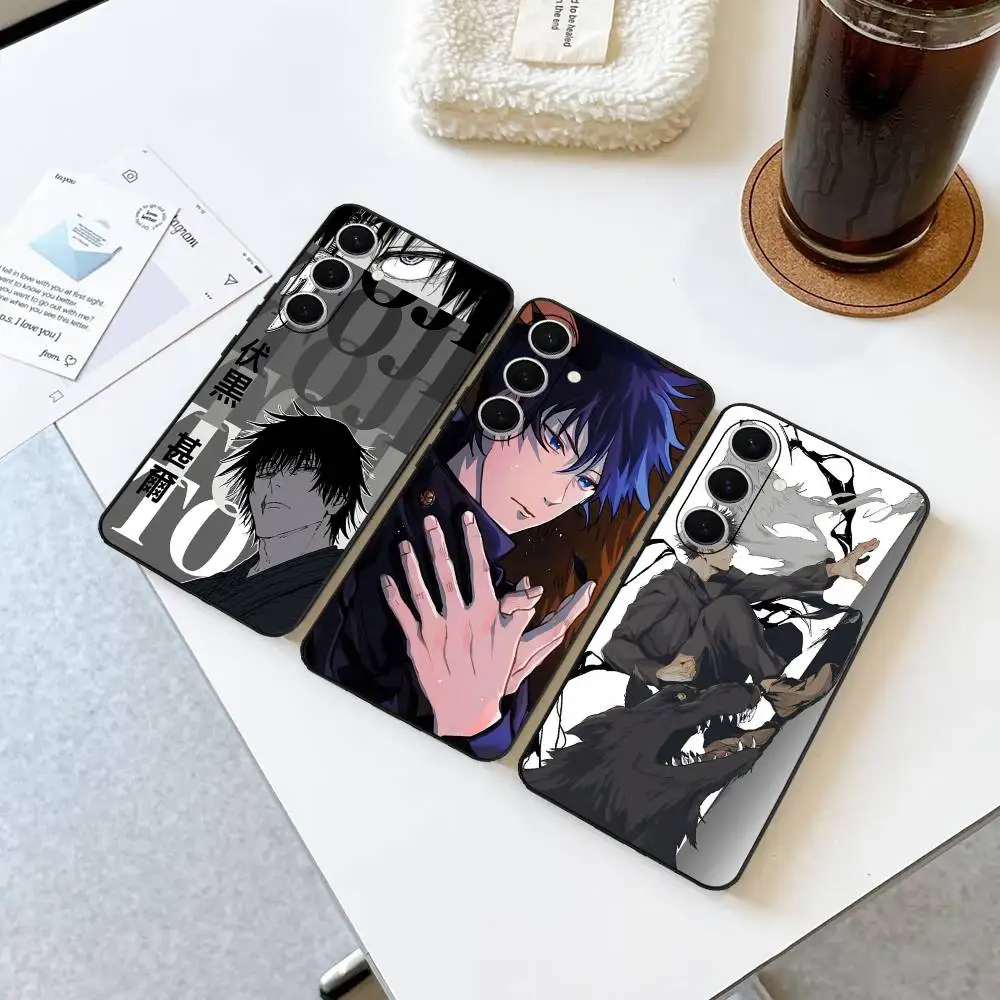 Jujutsu Kaisen Fushiguro Megumi Phone Case For Samsung S 24 Fe 25 Ultra Plus 20 Lite 21 30 22 23 24 22 Ultra 5G Fundas