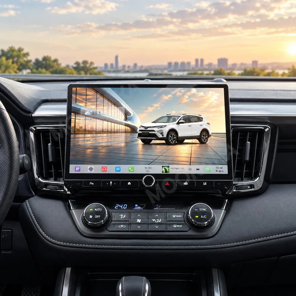 Android Car Stereo For Toyota RAV4 2013~2018 Wireless CarPlay Android Auto GPS Navigation BT WiFi Car Multimedia Player Unit