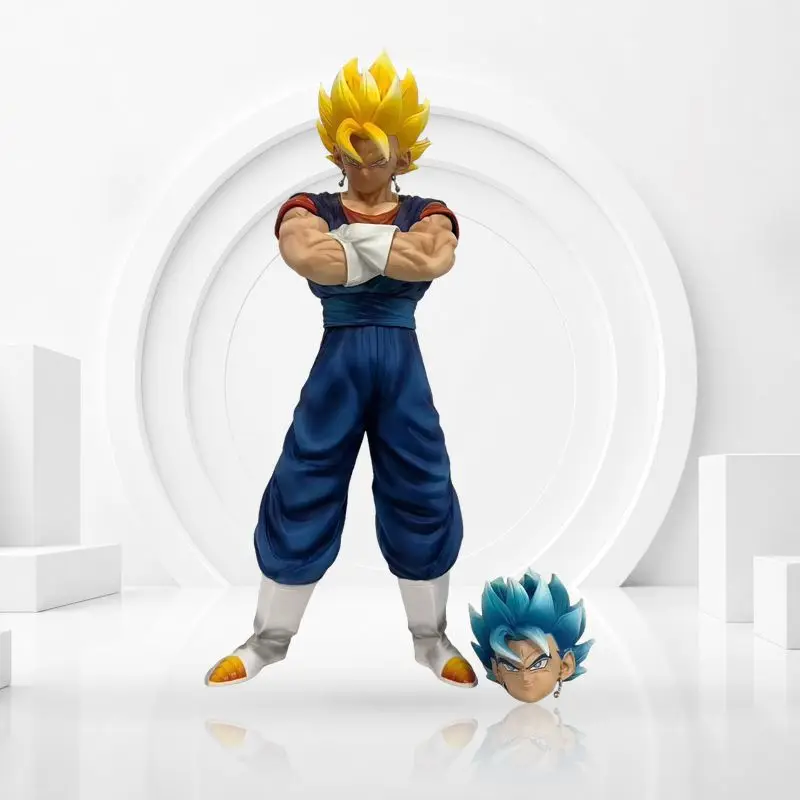Super Saiyan Vegito Blue and Yellow Hair Action Collectible Figure Anime Character Model Desktop Display Gift