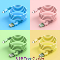 Multi Color lightweight liquid Data Cable Suitable For Android Samsung Type C Fast Charging Cable USB C Phone Silicone Charging
