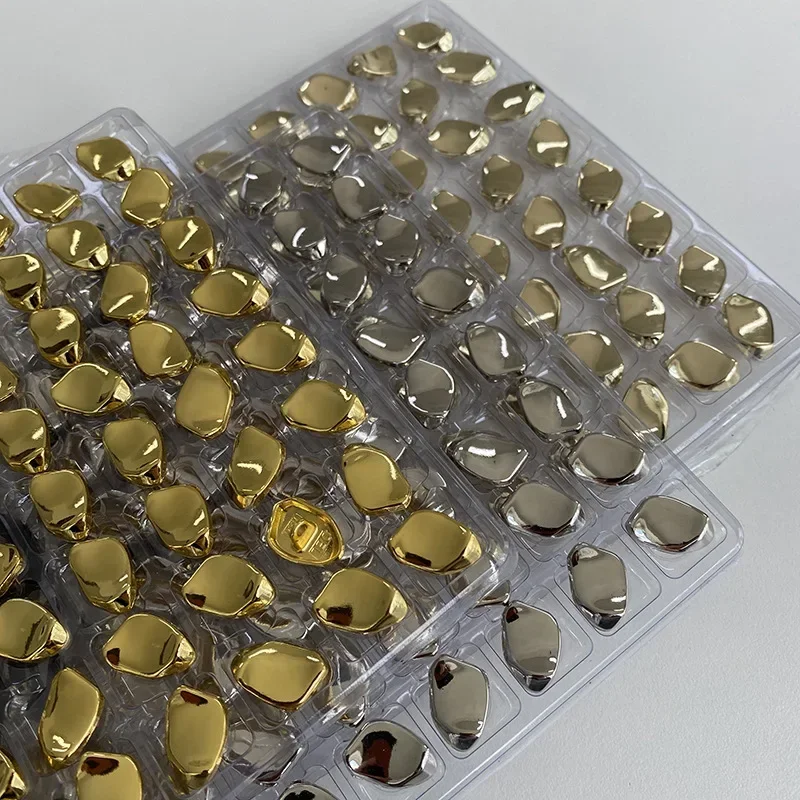 10 Stück modische Metallknöpfe 15 mm schöne Beschichtung Metall unregelmäßige Schaftknöpfe Kleidung Nähzubehör