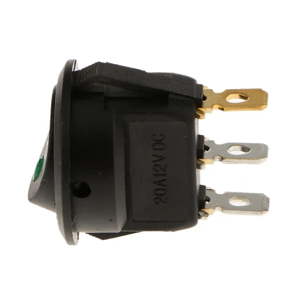 Round 3 Pin Rocker ON/OFF Switch Parking Reverse Sensor Front Rear